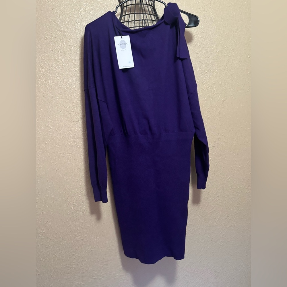 Elegant Purple Mini Dress